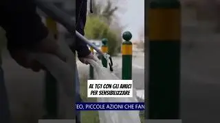Matteo al Tg1 con gli amici per sensibilizzare 🤩