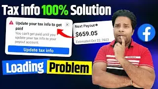 Facebook Tax ID Verification  Error 100% Solution | Facebook tax information | Facebook tax form