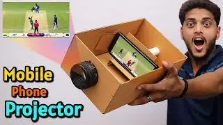 How to make Smartphone mobile projector using DSLR lens | How to make 3d hologram mobile projector