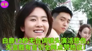 白鹿12秒无台词镜头演活悲伤，无言胜有言引全网点赞热议！