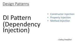 Understanding DI (Dependency Injection) Pattern using Examples