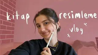 Çocuk kitabı resimliyoruz #4 dışarda çalışmalı vlog | Teslim tarihine 3 gün kala yorgunluk ve kaos☕️