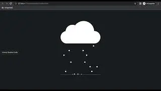 Cloud and Rain Animation with HTML, CSS - App Stack