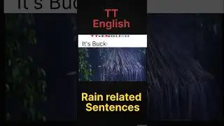 Rain related English sentences | Rainy season English sentence with Urdu translation | TT English