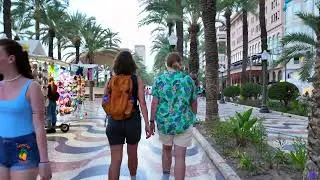 A Relaxing Walk Along Alicante’s Stunning Esplanada, Spain in 4K