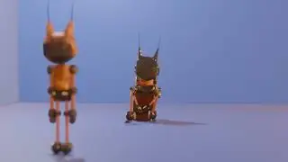 A FREE  RIGGED  ROBOT MODEL  + A SHORT CLIP   IN THE VIDEO ,IT MADE IN BLENDER 4.0 and SHW #shorts