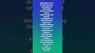 Indications of CT in the head and neck(part1)
