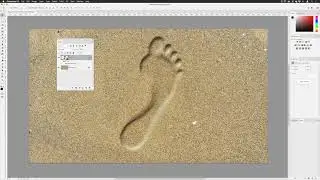 Sand Footprints in Photoshop