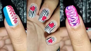 4 Beautiful nail art design💅💅 Easy DIY nail art just using household items❤❤❤
