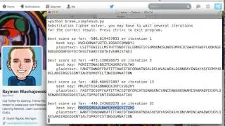 Cracking NSA Ciphertext - simple substitution with Python