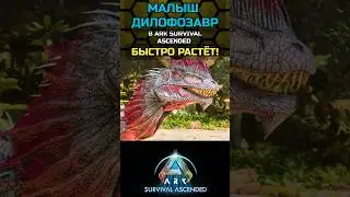 ARK: SURVIVAL ASCENDED 2024 gameplay Рост Дилофозавра в игре Арк Асцендед #shorts #cute #viral #арк