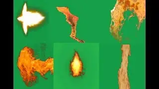 (Fire) Gunshot and lava [green screen bundle]