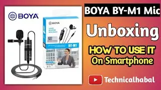 BOYA BY - M1 Microphone Unboxing | For Smartphones DSLR | Technical Habal 🔥