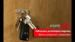 Poppstar prostokątne magnesy neodymowe | idealne jako listewki na narzędzia | udźwig 30kg