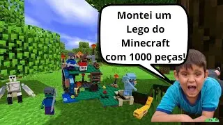 MONTAMOS UM LEGO DO MINICRAFT COM 1000 PEÇAS!
