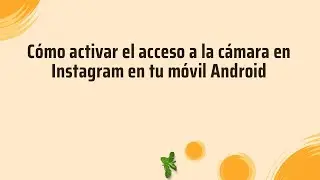 Cómo activar el acceso a la cámara en Instagram en tu móvil Android