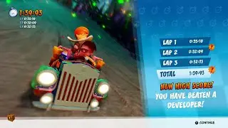CTR Nitro Fueled - Developer Time Trial #24: Deep Sea Driving (1:39:93)