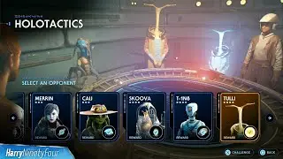 STAR WARS Jedi Survivor - All Holotactics Matches Walkthroughs