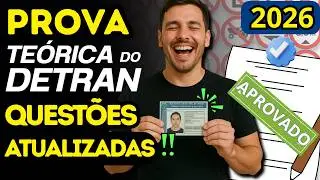 DETRAN 2026 Theoretical Exam - Questions Frequently Asked in Exams throughout Brazil!