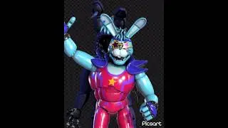 Glamrock withered Bonnie #fnaf #fivenightsatfreddys #fivenightsatfreddy #fnafsecuritybreach #bonnie