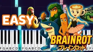 Brainrot - Anime Opening Easy Piano Tutorial