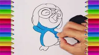Tutorial menggambar Pororo // Tutorial of drawing Pororo #pororo #drawing #menggambar  #art