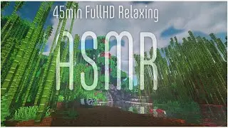 ASMR in minecraft | Bamboo Forest and Jungle | 45 minutes | River flow