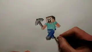 Как нарисовать СТИВА из майнкрафт