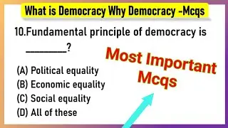 what is democracy why democracy class 9 mcq 