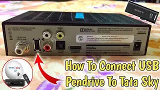 How To Connect USB Pendrive To Tata Sky Setup box || Tata Sky USB Port Use  By Nco Tech