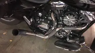 Misfit baggers Nasty bastard exhaust on 2014 Harley Davidson Street Glide