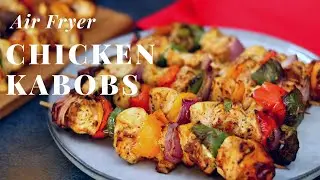 Air Fryer Chicken Kabobs Ready in 20 Minutes — No Grill Needed!