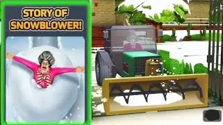 SCARY TEACHER 3D . NEW UPDATE STORY OF SNOWBLOWER. MISS T. GAME PLAY 1