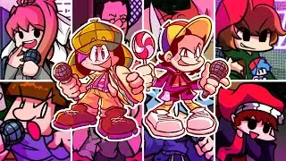 SU VECINDAD but Every Turn a Different Character Sings 🎤 ( FNF SU VECINDAD ) 💜