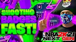 FASTEST WAY TO GET SHOOTING BADGES MAXED IN NBA 2K21 NEXT GEN! BADGES MAXED IN A DAY!