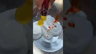 DIY Fluffy Orange Slime! #tutorial #slime #viral #trending #kids