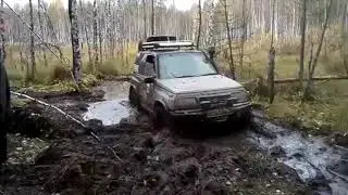 180922 Кругом тайга - болото  Suzuki Escudo 4x4 offroad