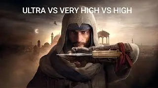 ac mirage, Rtx 4060+i7 4790k (ancient CPU), ultra vs very High vs high