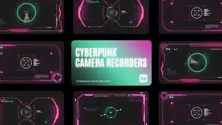 Cyberpunk HUD Camera Recorder After Effects Template Download