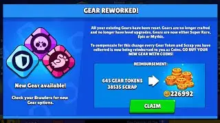Brawl Stars New Update Gears Rework, New Brawl, New epic and mythic gears & more!