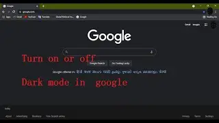 Turn on  or off  Dark theme  in google (all browsers) | Simple