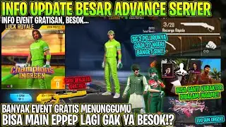 FREE FIRE! ADVANCE SERVER RILIS OB32,BOCORAN EVENT GRATIS,BOCORAN SG 2,KARAKTER BARU,SKIN SENJA, DLL
