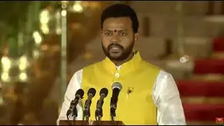 Kinjarapu Rammohan Naidu took oath as Union Minister.