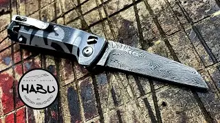 Damascus Leatherman | Turning a Free K2 into a custom knife!!