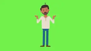 Man Green Screen│Motion Graphic Transitions│Green Screen│OBS
