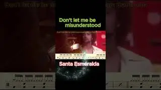 Don't let me be misunderstood  - Santa Esmeralda. #drumscore #드럼연주#drumcover. #드럼악보