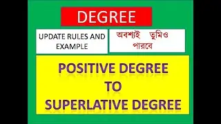 POSITIVE DEGREE TO SUPERLATIVE DEGREE//RULES//EXAMPLE . positive to superlative degree.