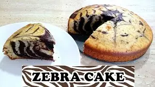 How To Make Easy and Simple Homemade Zebra Cake | The Cooking Library
