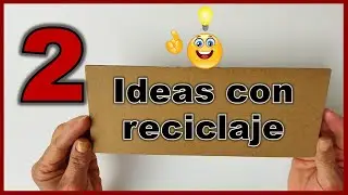 2 LINDAS IDEAS REUTILIZANDO CARTÓN Y MADERA / Manualidades con reciclaje / Crafts to organize