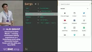 Alex Bishop: Advanced Custom Blocks - creating customised editing experiences in a Gutenberg wo...